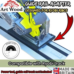 ADAPTER RYOBI R18CS-0 cirkelsåg kompatibel med RYOBI styrskena adapter skyddsplåt bas