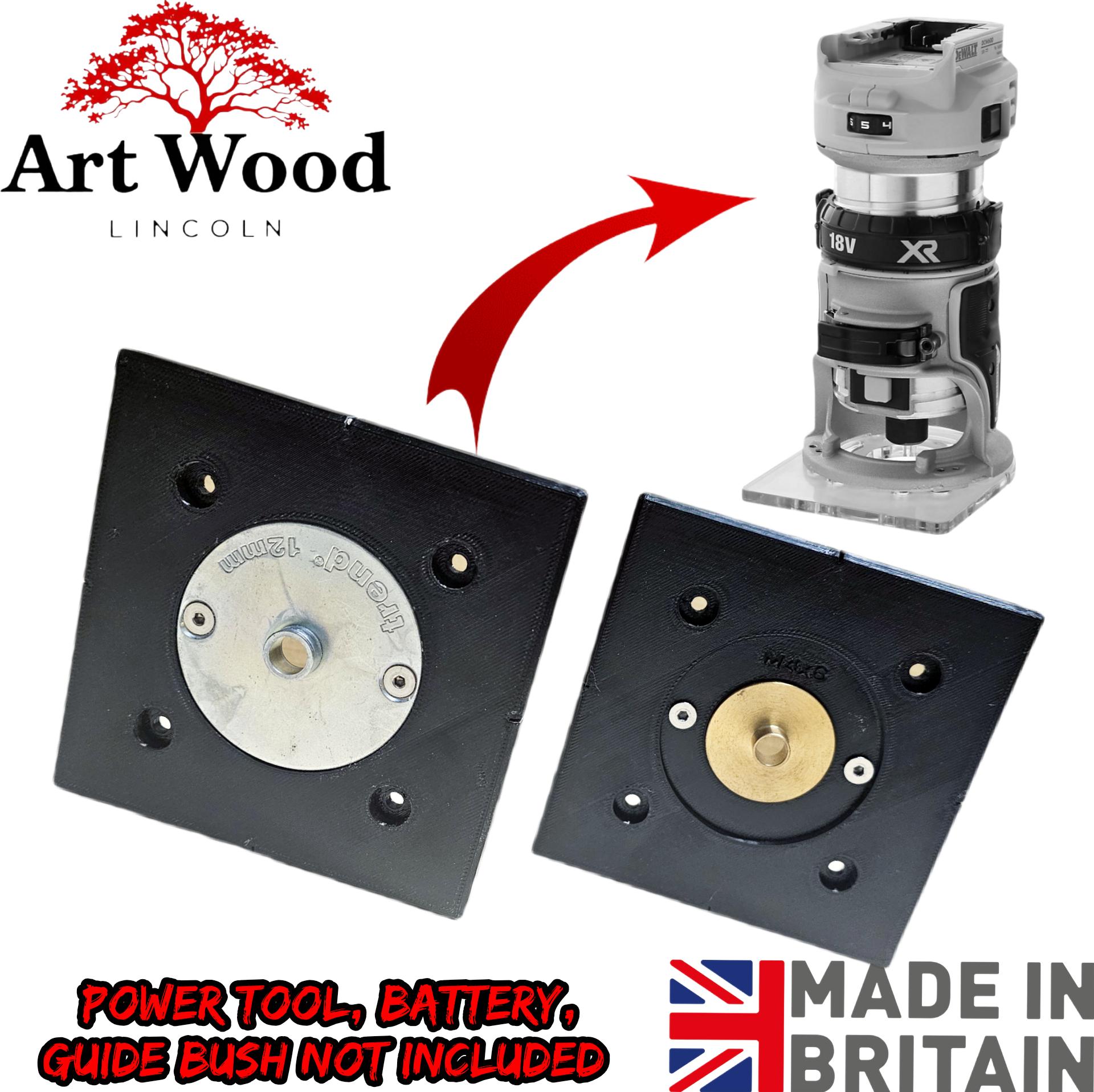 Dewalt DCW600 DCW604 D26200 Router 2in1 Sub Base Plate Trend Katsu ...