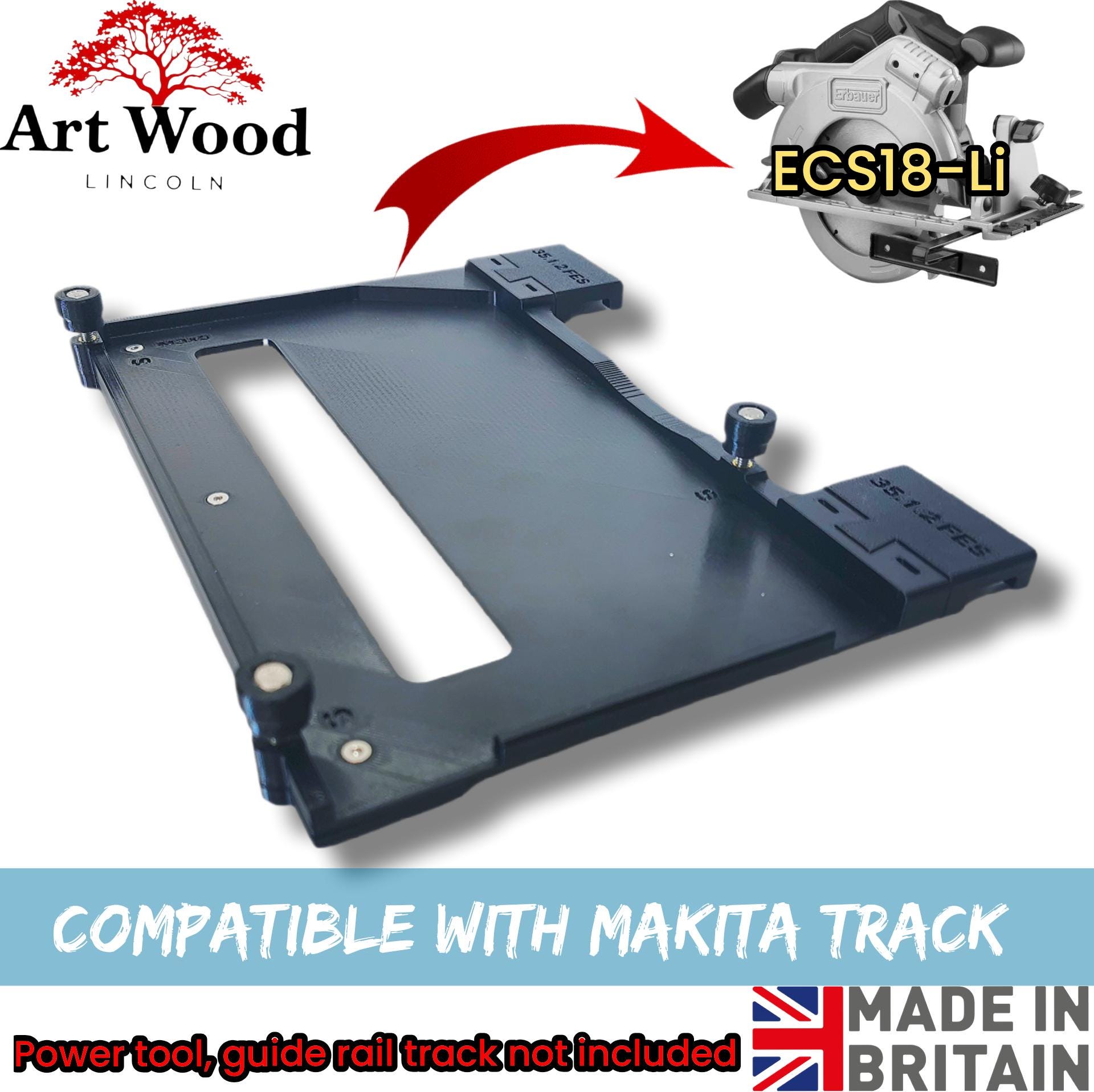 Base De Routeur De Guidage Compatible Erbauer EPR710 - Pour