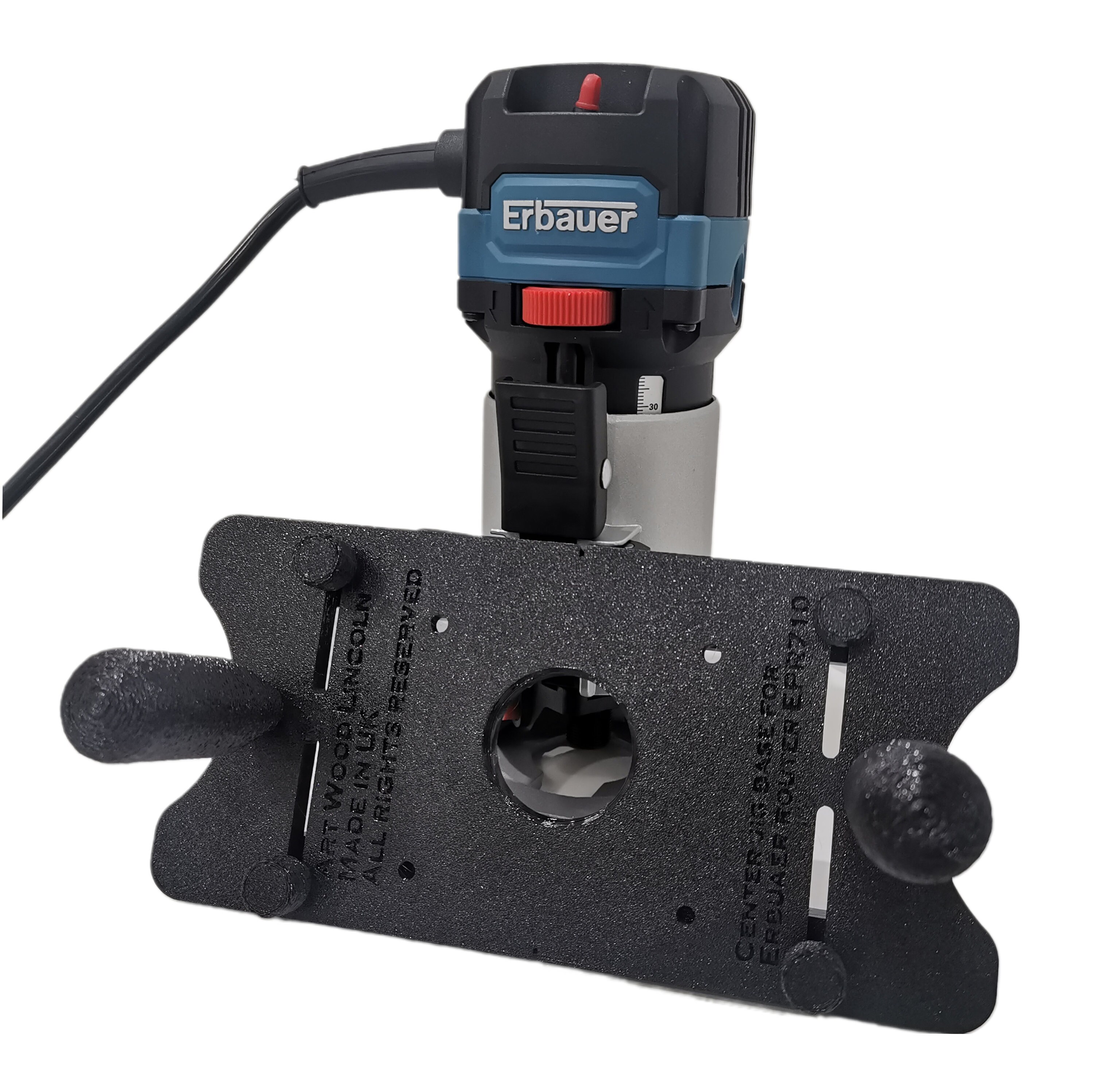 Center Jig Adaptor for Erbauer Router EPR710 Groove Milling Woodworking ...