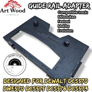 Guide Rail Adapter Dewalt DCS570 DWE575 DCS575 DCS578 DCS573 Compatible Makita, Milwaukee, Festool Evolution track