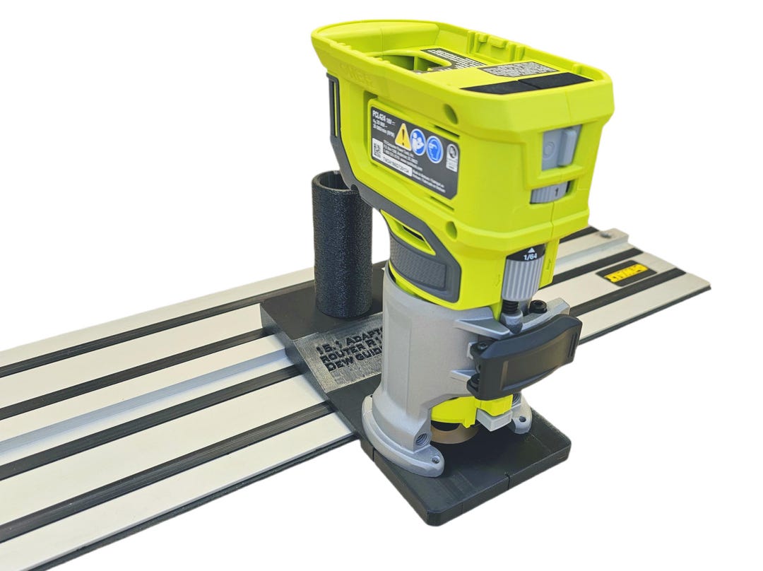 Ryobi RTR18-0 R18TR-0 ONE+ Adaptor Base Router Guide DEWALT Rail Track ...