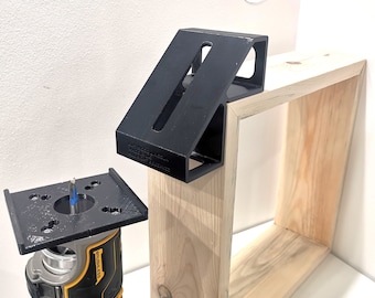 Corner jig adaptor for Dewalt Milwaukee Bosch Trend Ryobi Makita groove milling woodworking