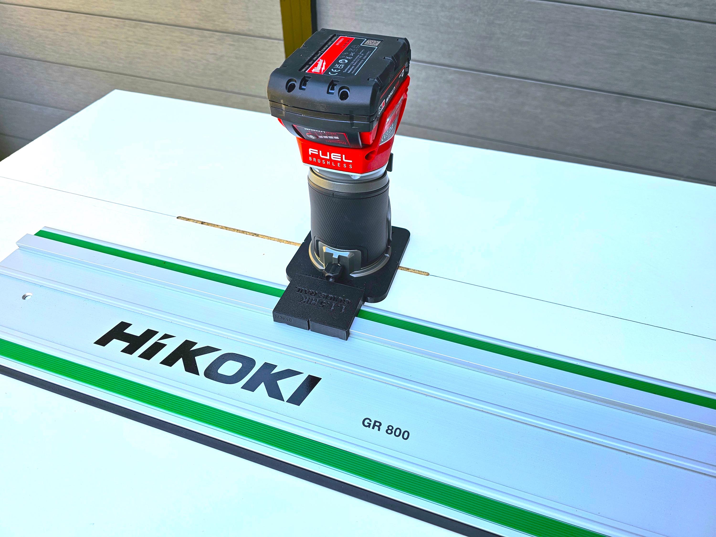 Milwauke M18 FRT 2723-20 Adapter Base Router to HIKOKI Guide Rail