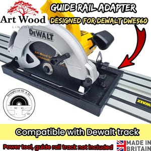 Dewalt DWE560 circular saw ADAPTER base skid plate DEWALT rail track