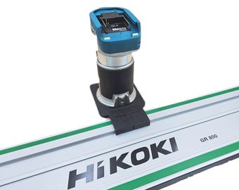 Makita DRT50 RT0700 RT0702 XTR01Z adapter base router 18V to HIKOKI guide rail track GR800 GR1600