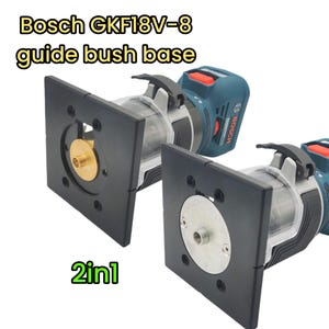 Bosch GKF18V-8 router 2in1 sub base plate Trend Katsu guide bush Groove Jig Slotting