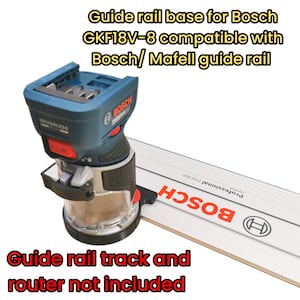 Adaptor plate for Bosch Router GKF 18V-8 compatible with Bosch and Mafell guide rail