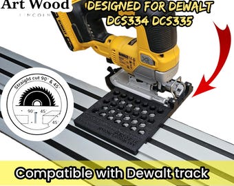 Adapter DEWALT DCS334 DCS335 jigsaw & DEWALT guide rail track DWS5021 DWS5022 DWS5023