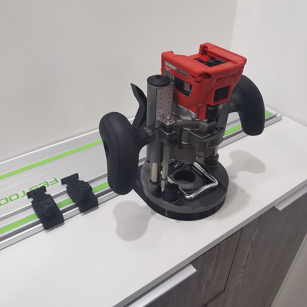 Milwaukee M18 Router Adaptor Plate: Festool Guide Rail & Limit Stops - Etsy