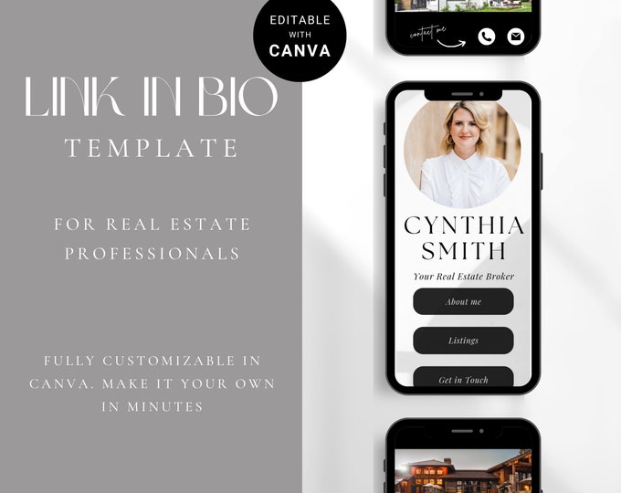 Link in Bio Instagram Template | Real Estate Marketing | Instagram ...