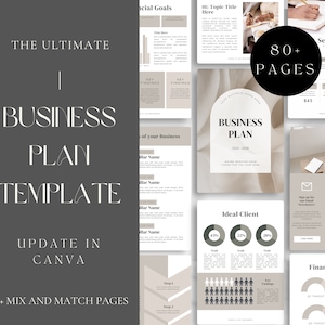 Customizable Business Plan Template | Small Business Planner | Start-up Business Plan | Canva Template