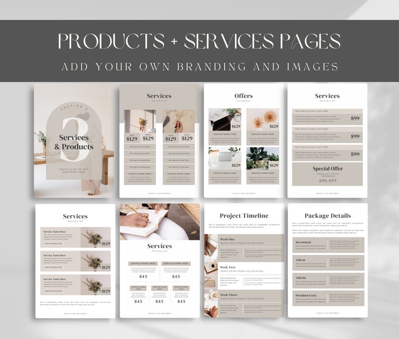 Customizable Business Plan Template | Small Business Planner | Start-up ...