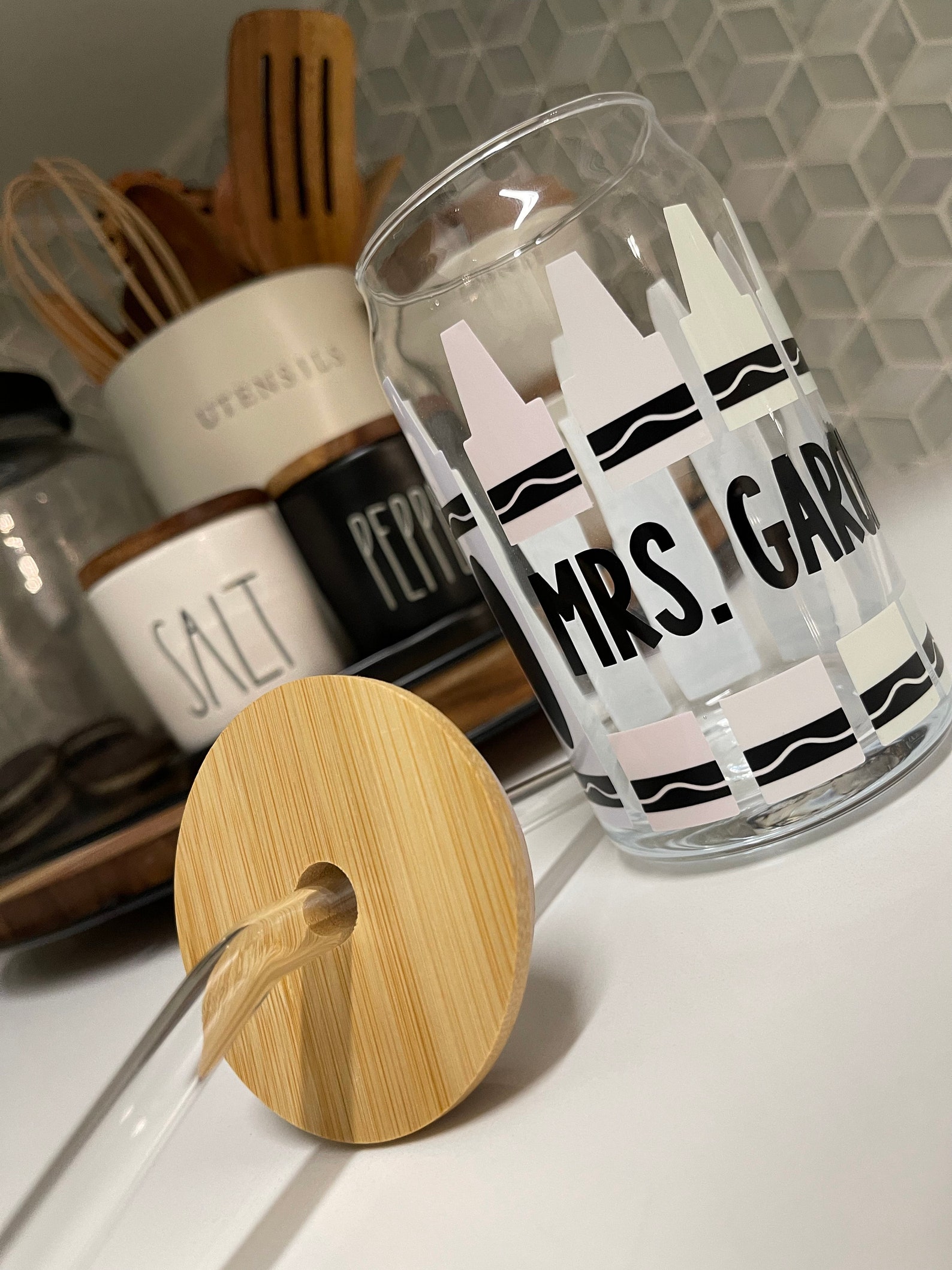 Color Changing Crayon Glass Cup Etsy