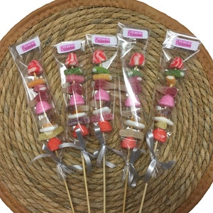 Brochette de bonbons 40gr, bonbons variés, vendu x 5. Fabriqué en France. Livraison gratuite image 2