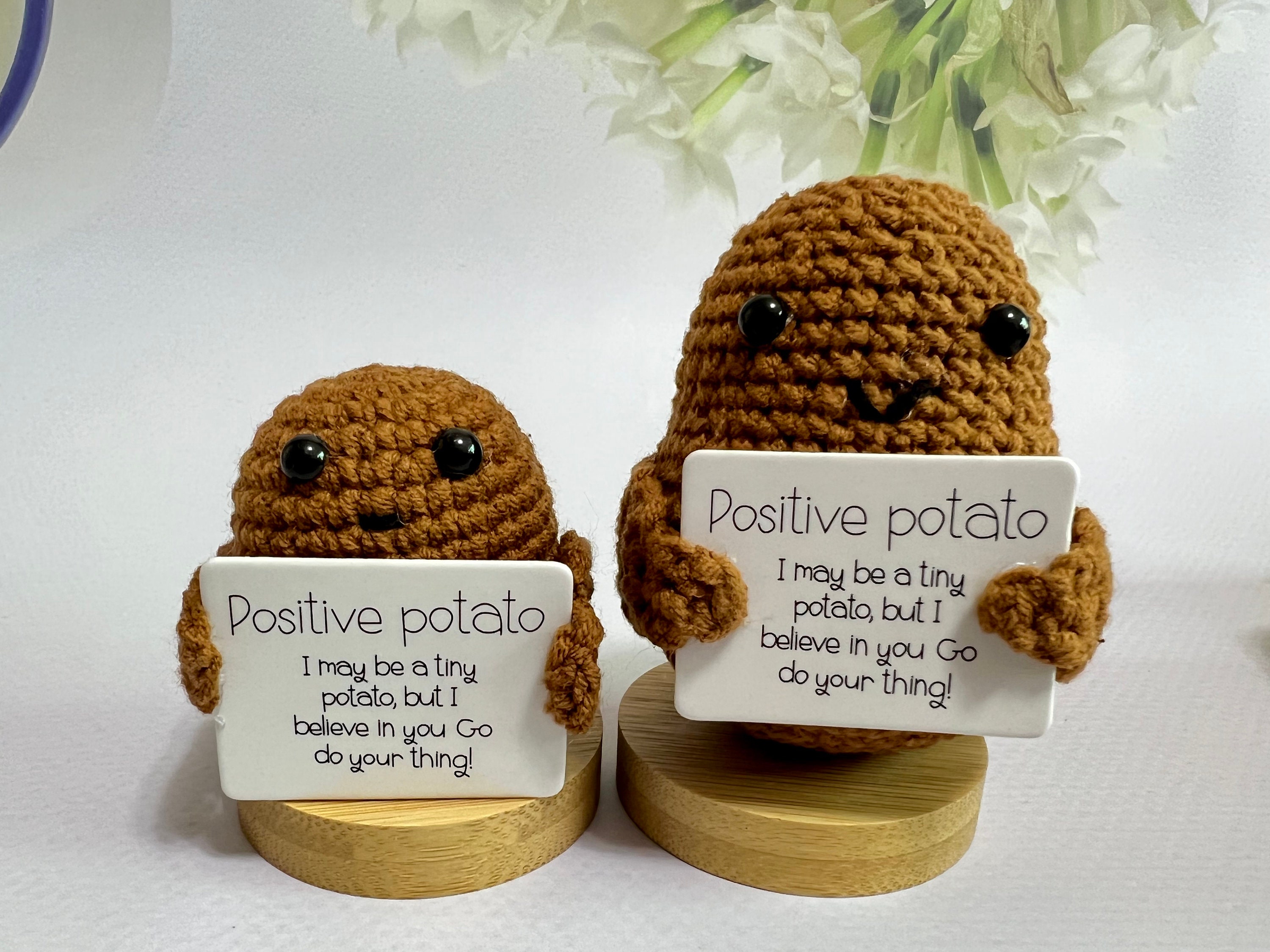 Positive Potato Crochet - Crochet Graduated Postive Potato With Custom -  HAMMONIE