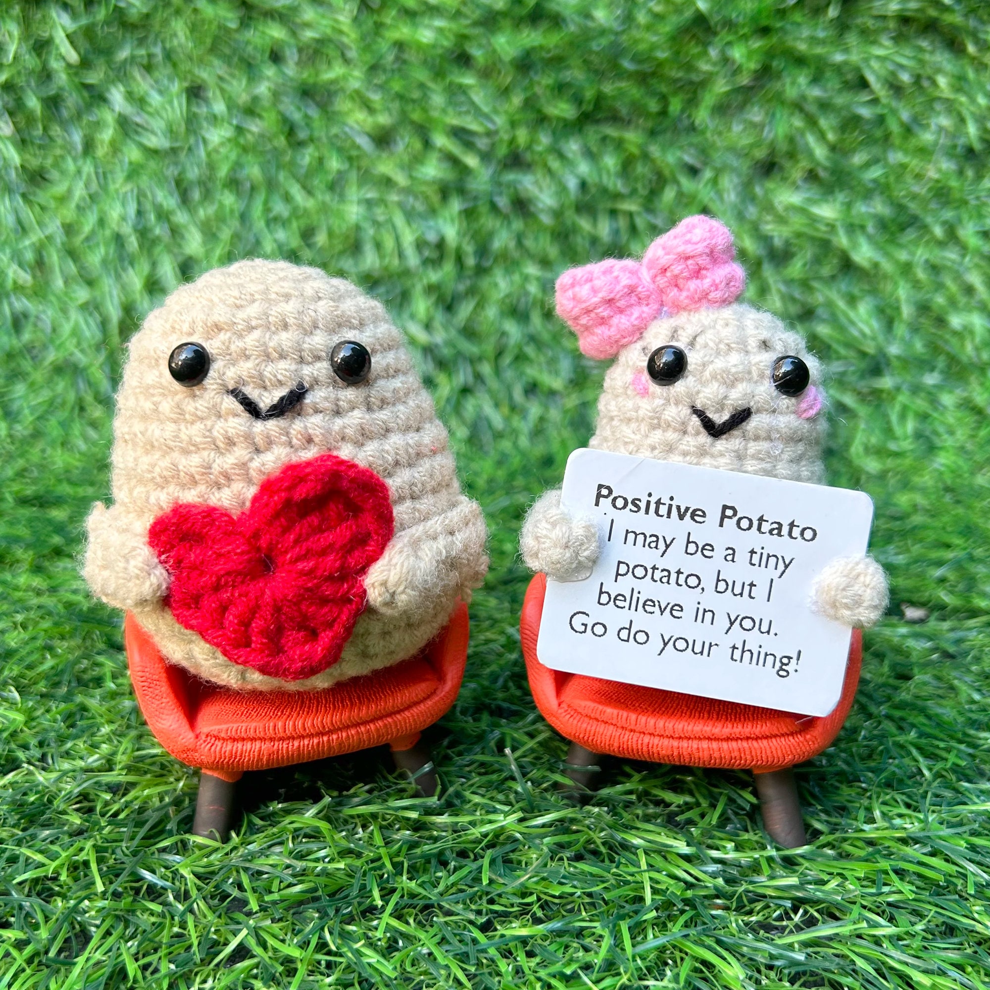 Positive Potatoes Knitting Potato Inspired Toy Tiny Dolls Funny Christams  Gifts.