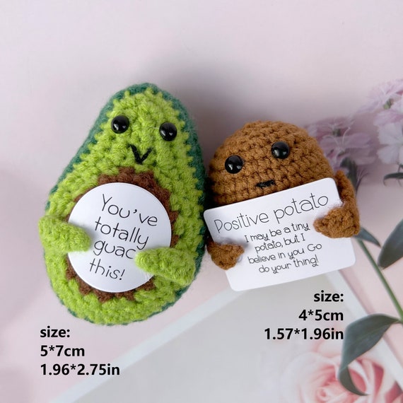 Emotional Support Avocado-handmade Crochet Lucky Tiny Crochet