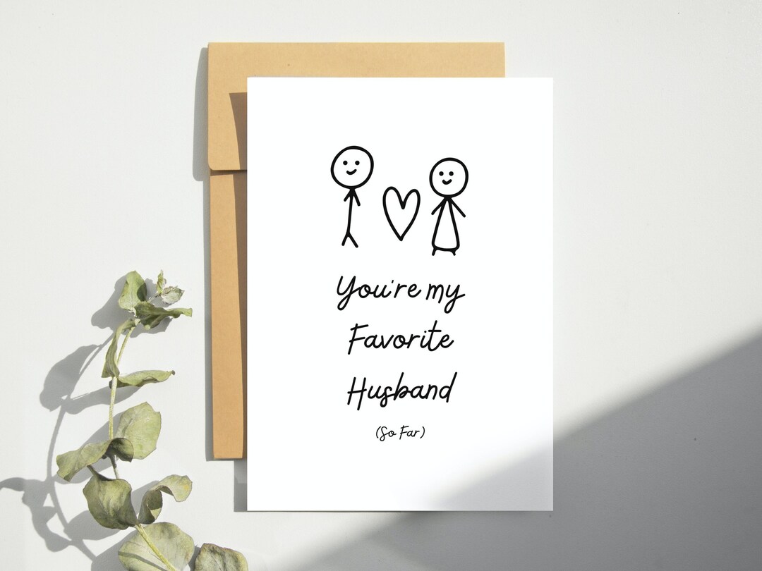 Favorite Husband Funny Love Cards Printable Cards for Him - Etsy