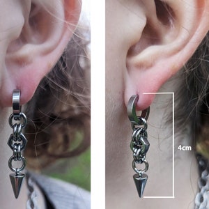 Bitter Taste short industrial earrings