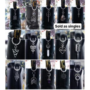 Alternative stainless steel boot and bag charms