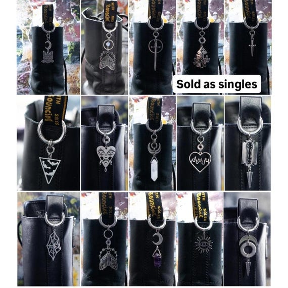 Alternative stainless steel boot and bag charms