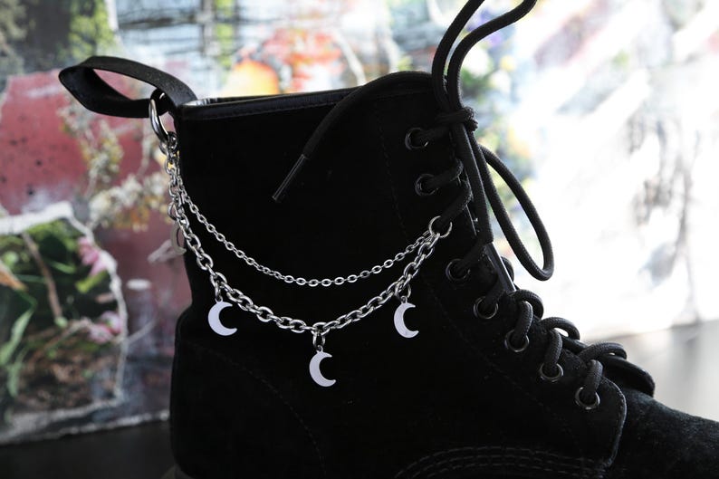 Caminando sobre la Luna - Cadena y cordón para botas lunares de acero inoxidable imagen 5