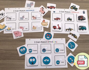 Preschool - Toddler Early Learning Binder, Personalized Learning Binder PDF Printable