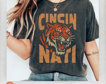 Cincinnati Football Fan T-Shirt | Comfort Colors Game Day Tee