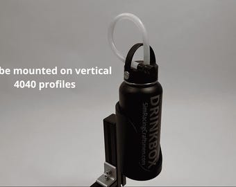 Sim Racing Bottle Mount, 4040 Extrusion Drink Holder for Sim Rig, Cockpit Bottle Holder