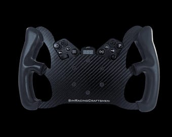 rubber handles Fanatec GT F1 wheel mod real carbon fiber | SRC-GT1