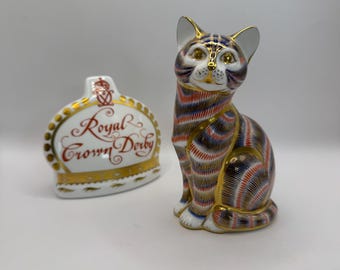 ロイヤルクラウンダービー ミリー子猫 ペーパーウェイト - Etsy 日本