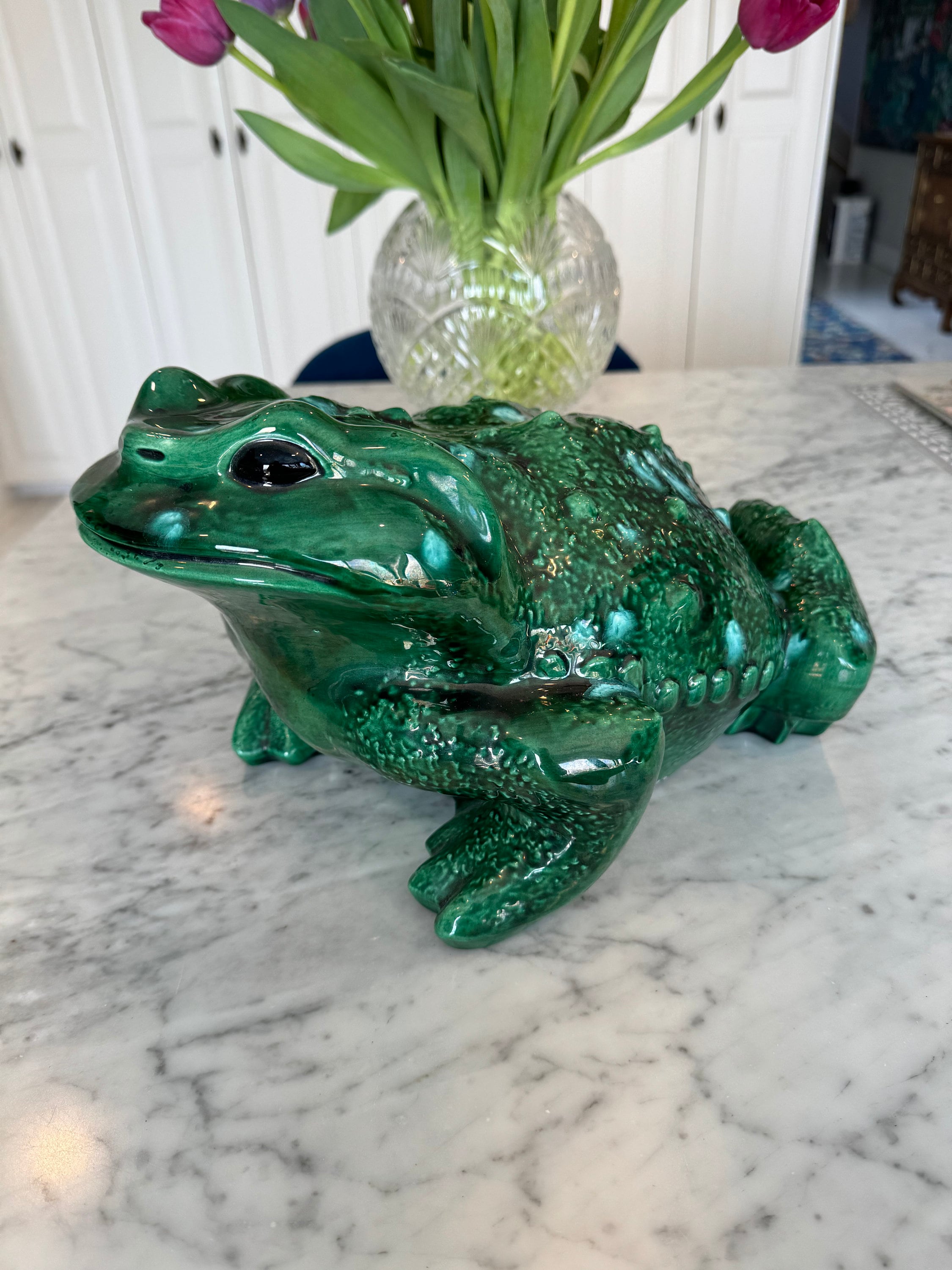 Extra Large Vintage Arnel's Ceramic Frog or Toad. Excellent
