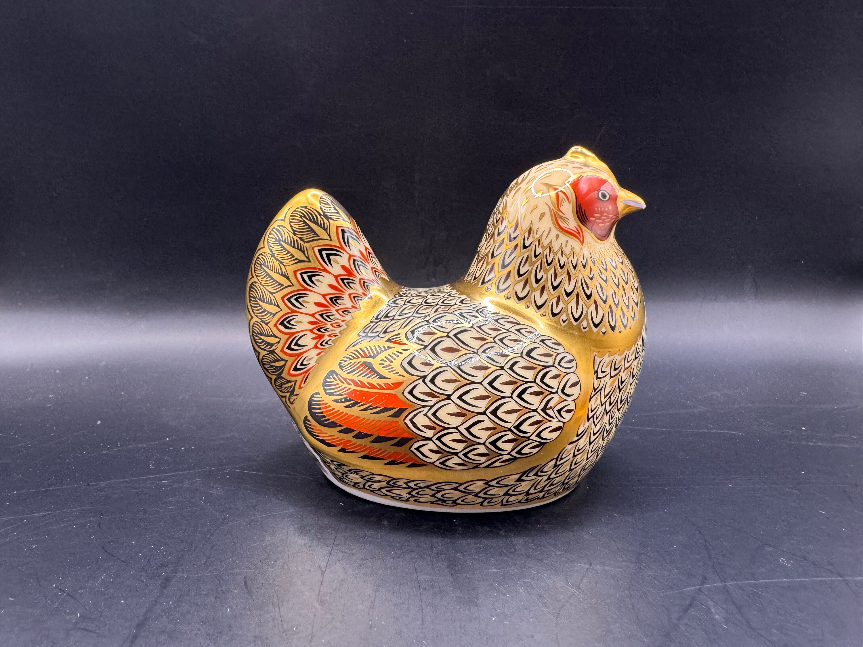 [宅送] Royal Crown Derby farmyard Hen Limited Edition Paperweight 工芸品