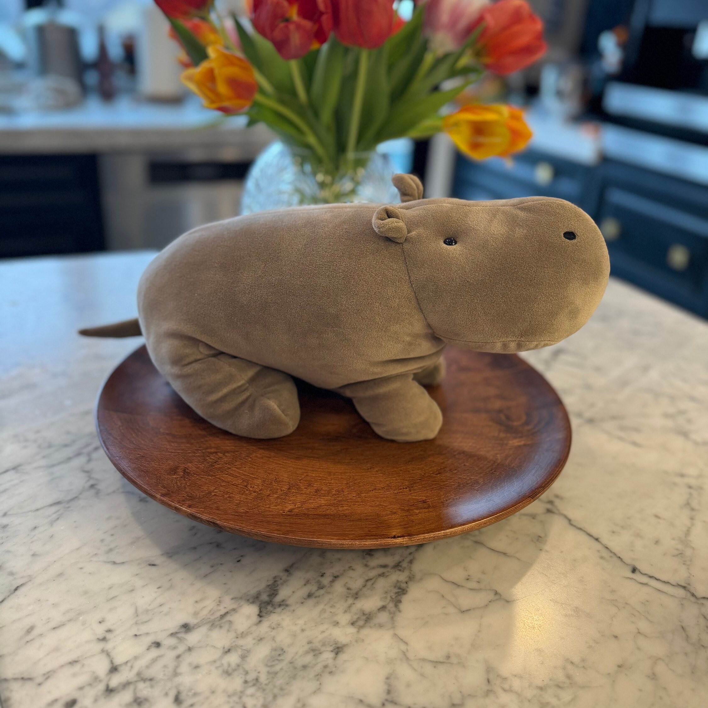 RARE Jellycat Retired Mellow Mallow Hippo 16 Microsuede Stuffed Hippo 16. Etsy