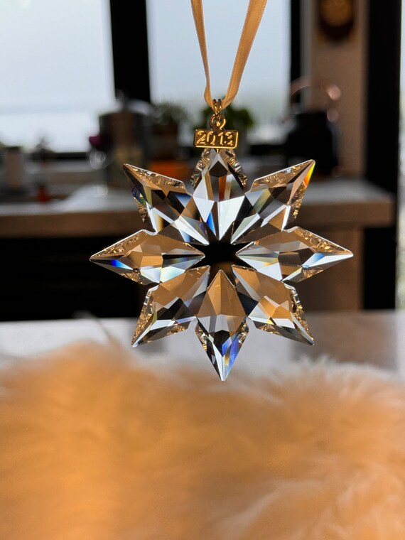 Vintage Swarovski Weihnachtsschmuck. Schneeflocke und Stern. 2001, 2007,  2013. Exzellenter Zustand. Ohne Box. - Etsy Schweiz