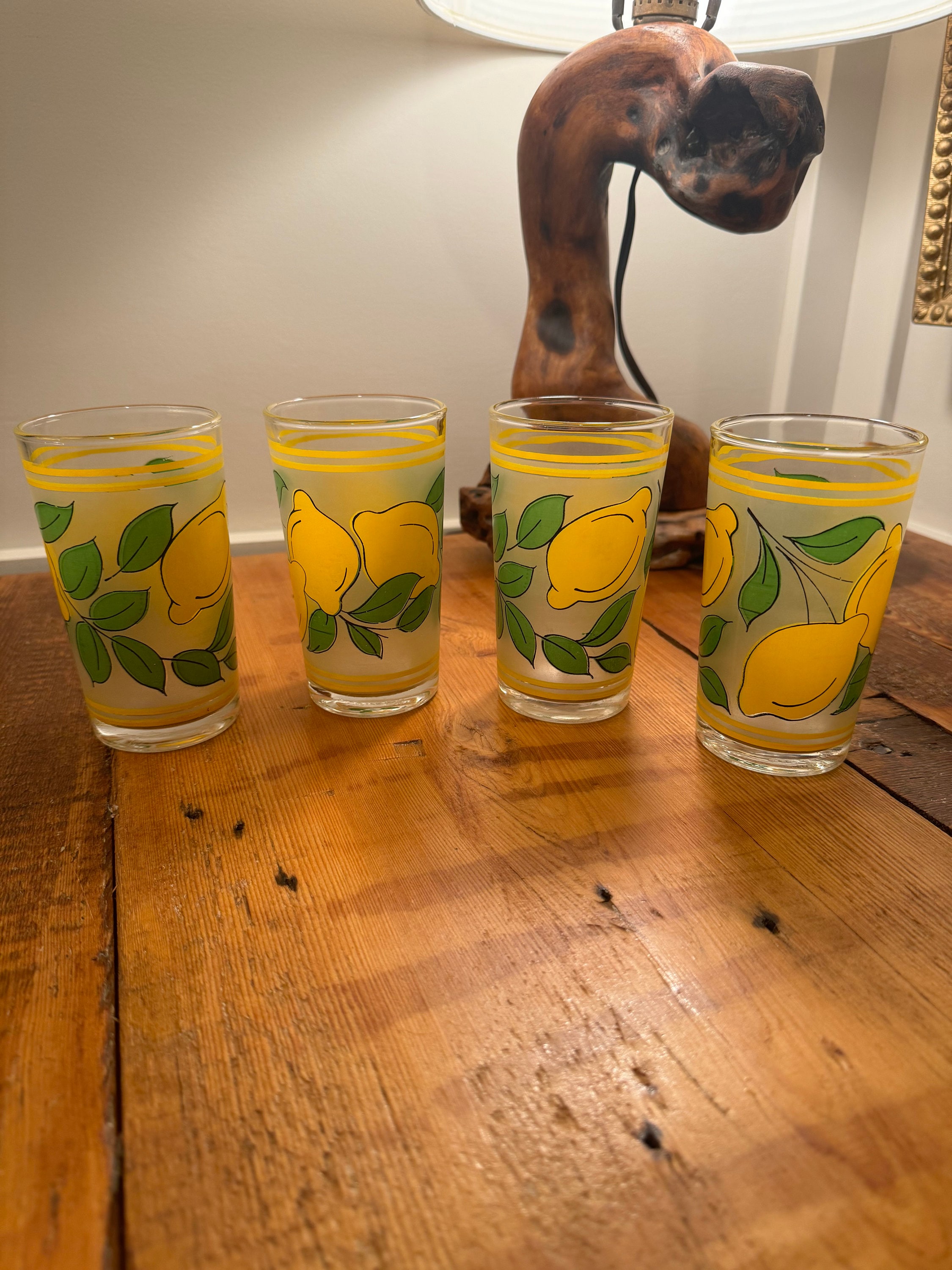Vintage Lemon Glasses - Etsy Sweden Vintage Lemon Glasses - Etsy Sweden