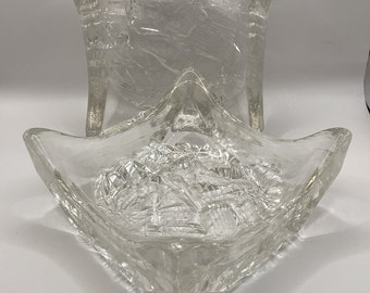 Platos de cristal Tapio Wirkkala. Fabricado por Iittalia Glassworks Finlandia.