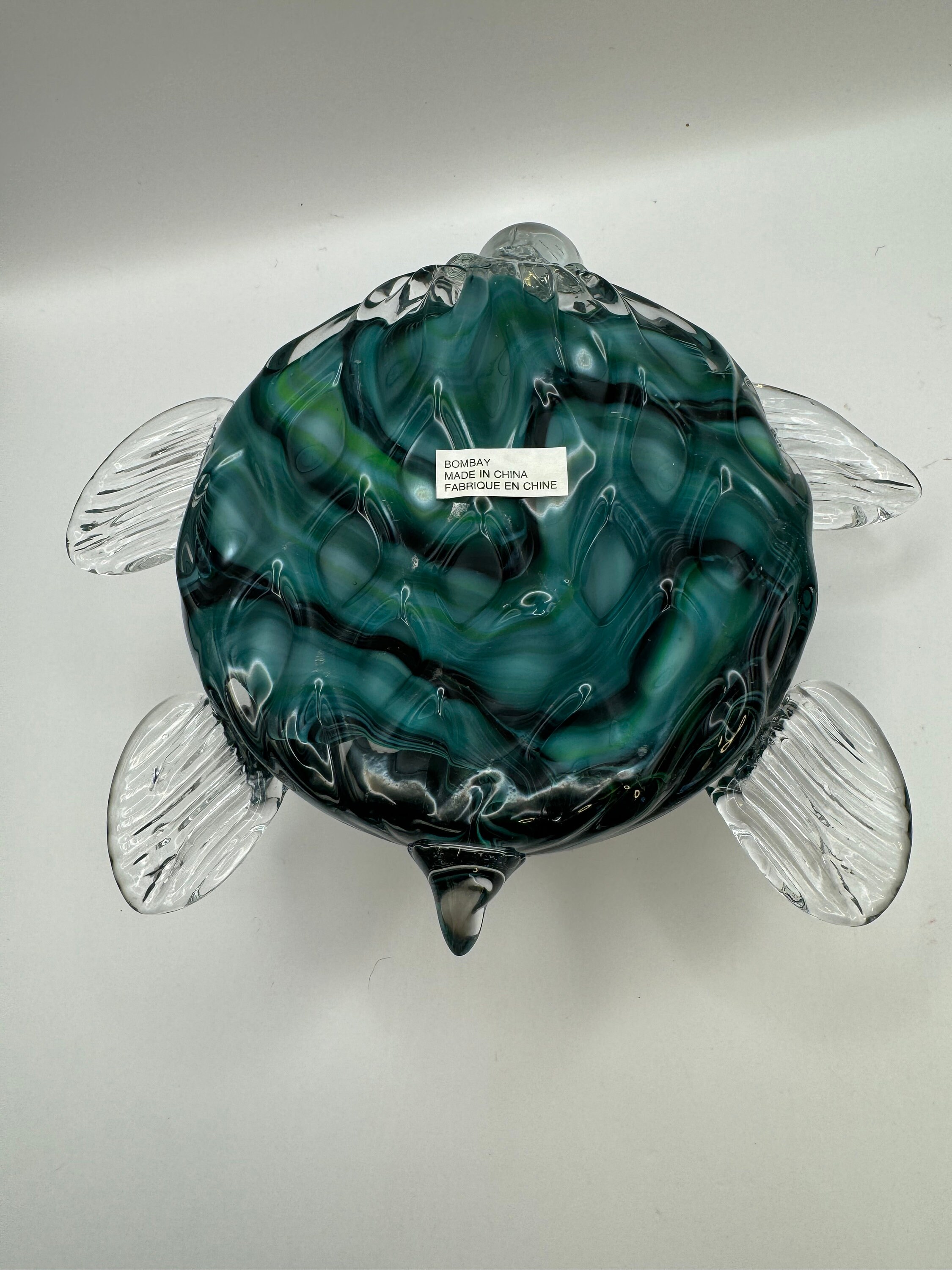 Murano Inspired Studio Glass Sea Turtle. Glass Turtle. Blown
