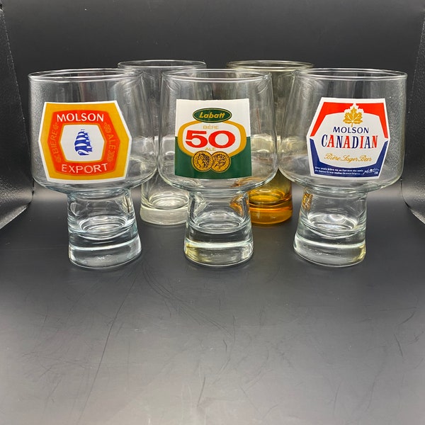 Libbey vintage beer glasses.