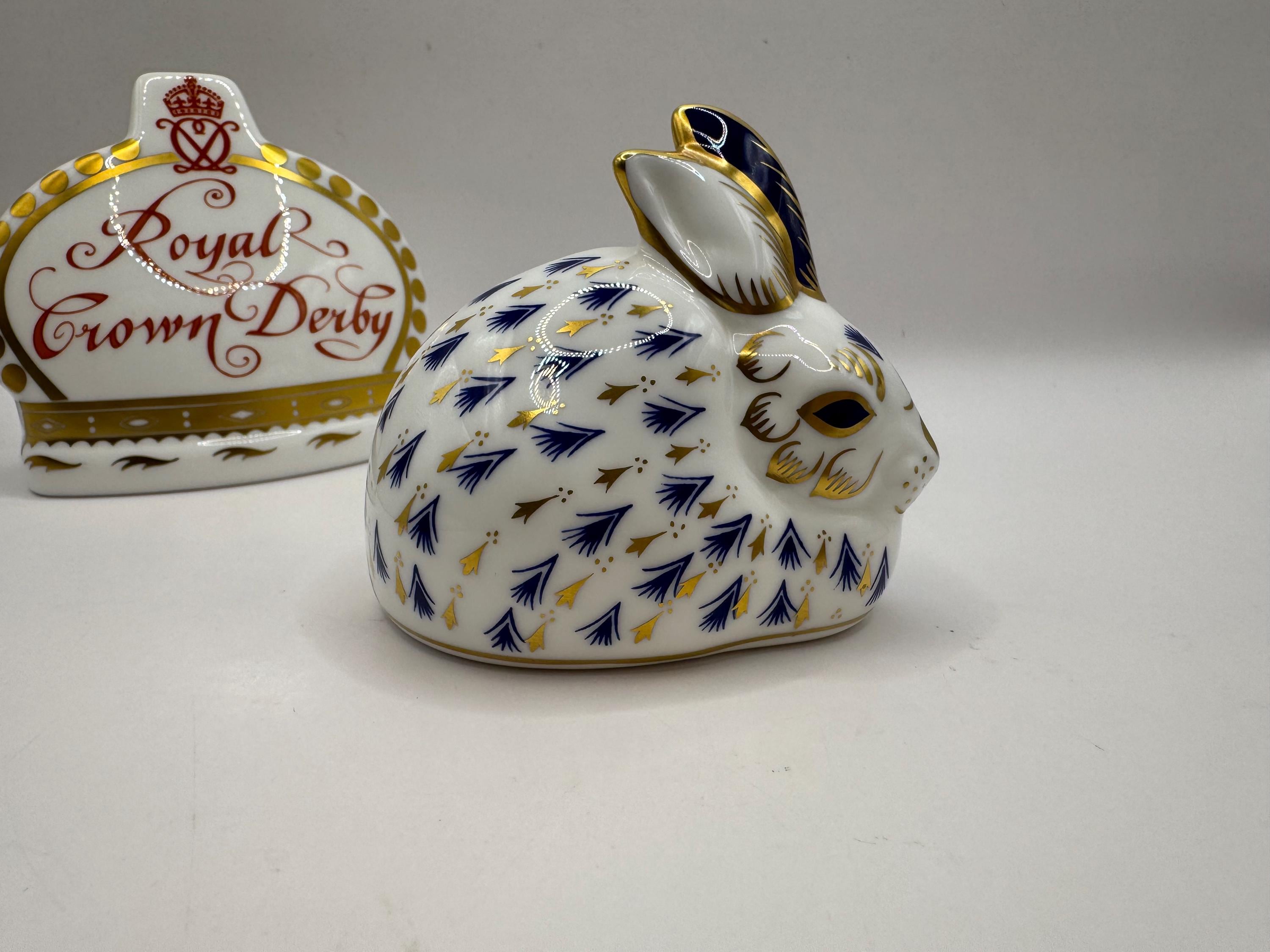 Crown Derby Rabbit - Etsy Ireland
