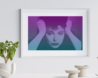 Kate Bush arte pop impresión amante de la música regalo rock música pop