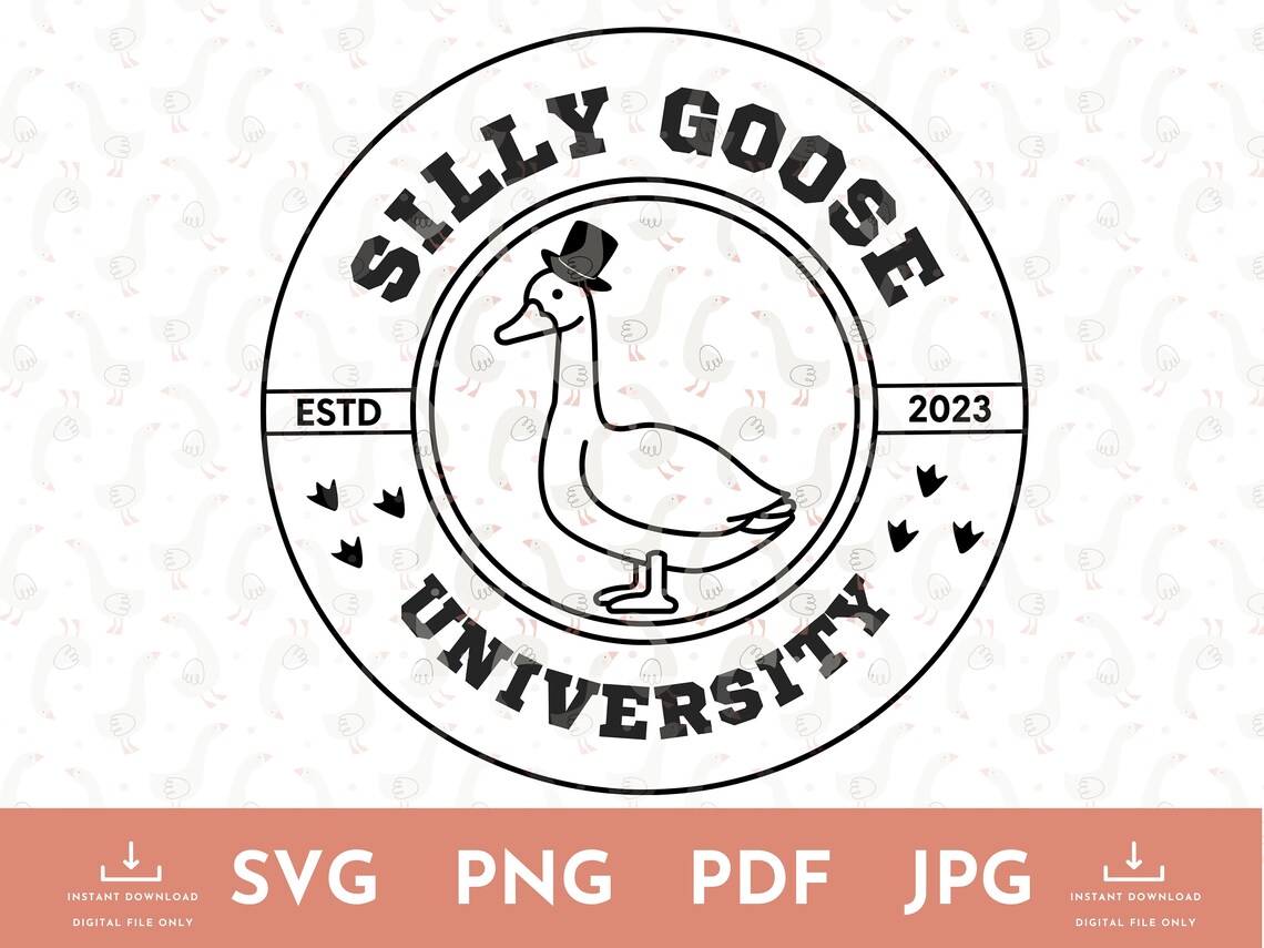 Silly Goose University SVG Silly Goose SVG Silly Goose Uni Silly Goose