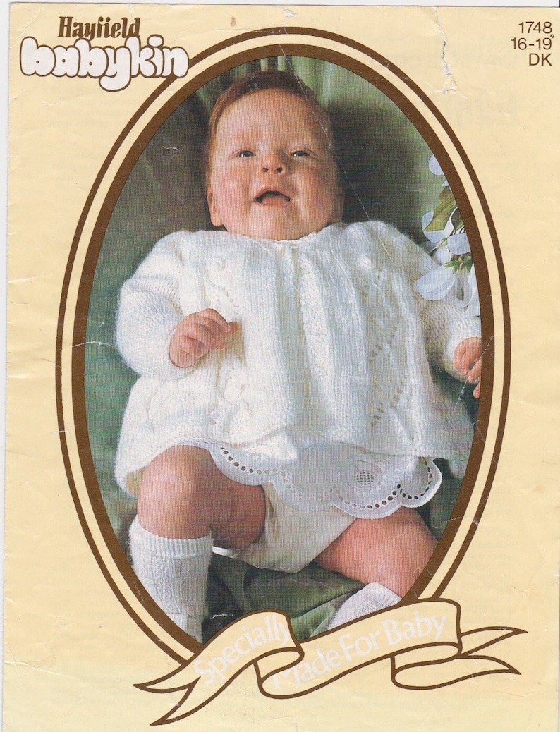 5 Vintage Baby Knitting Patterns Etsy