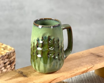 Forest mug/Birthday gift/Coffee mug pottery handmade/Ceramic mug handmade pottery/Stoneware mug/Tasse getpfert/Handgemachte keramik/Kunstx