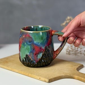 Ceramic mug handmade pottery/aesthetic mug/handmade cup/tea mug handmade/pottery mug handmade/coffee mug pottery handmade/large coffee mug