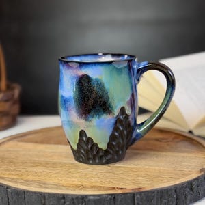Pottery mug handmade/Large coffee mug/Coffee mug big/Handmade tea mug/Ceramic mug handmade pottery/Hand painted mug/Mug pottery ceramic/Cup