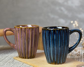 Ceramic mug handmade pottery/aesthetic mug/handmade cup/tea mug handmade/pottery mug handmade/coffee mug pottery handmade/large coffee mug