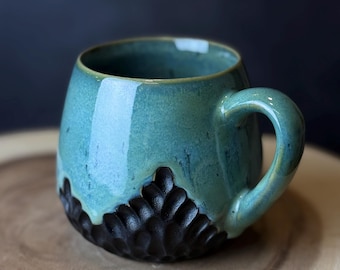 Handmade pottery mug: Stoneware mug, Wheel thrown mug, Handmade ceramic mug, Pottery coffee mug, Handmade pottery, Geschirr handgemacht