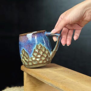 Taza de cerámica hecha a mano/Taza de cerámica hecha a mano/Taza de café de cerámica hecha a mano/Taza de café grande/Taza estética/Arte